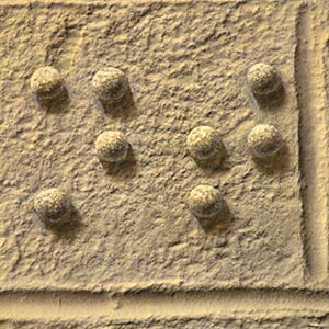 Detail of Braille by Nolan Haan