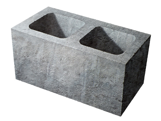Contemporary painting of a concrete block by contemporary artist Nolan Haan