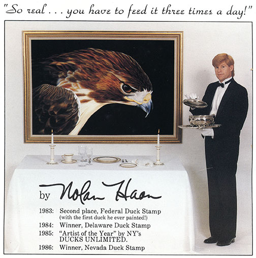 advertisement with Nolan Haan