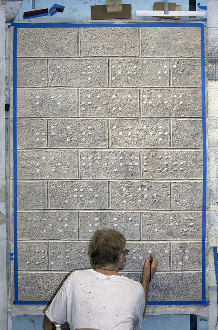 Nolan Haan painting Braille