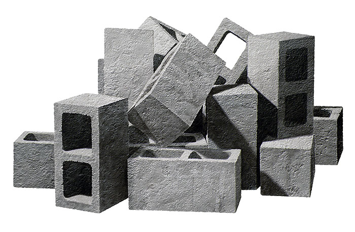 cinder blocks
